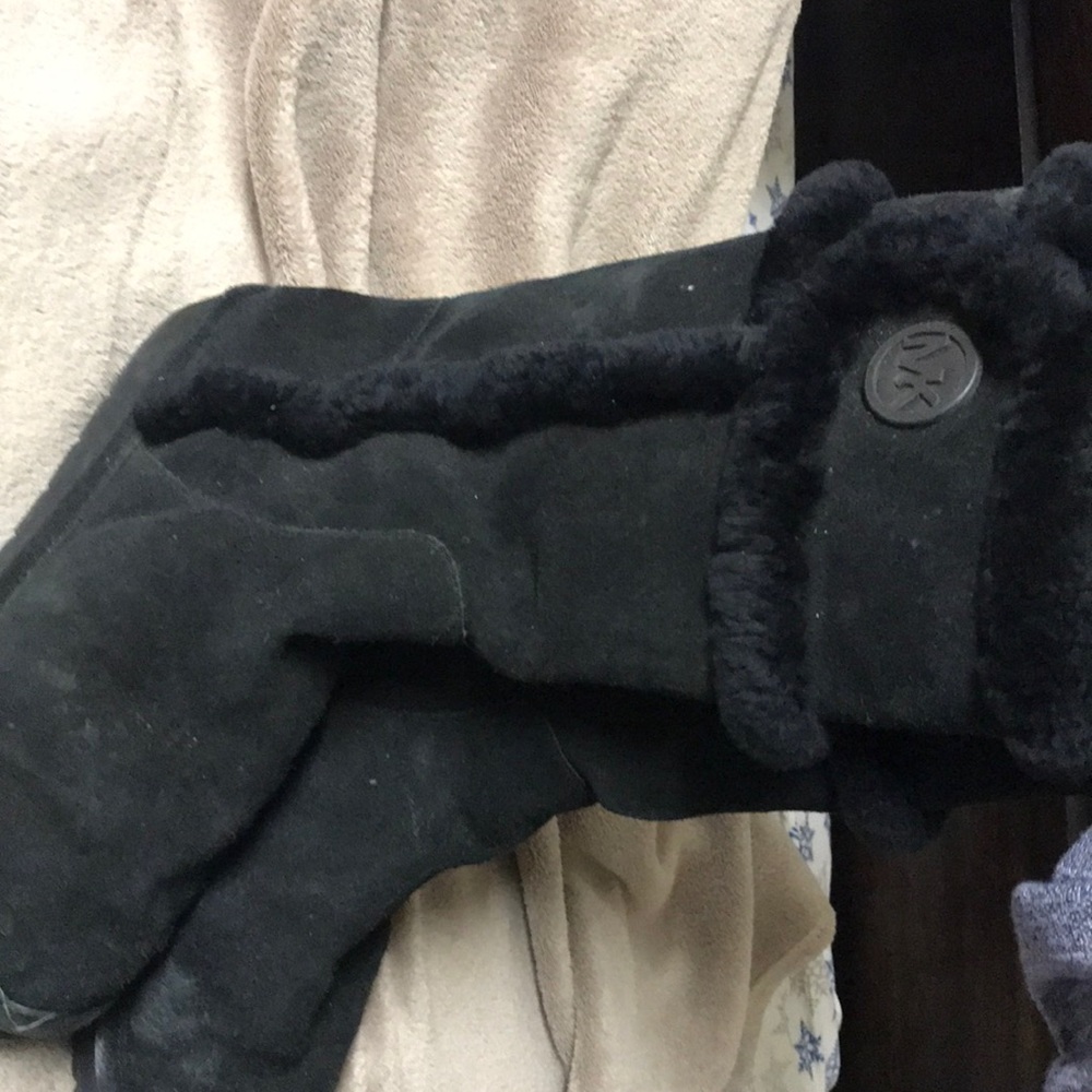 Black MK winter tall boots